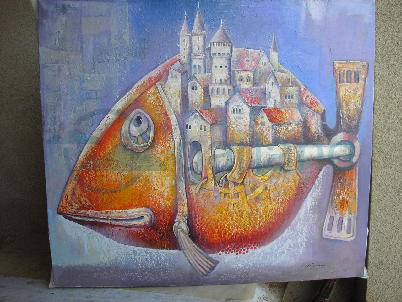 Хабулиани художник Рыбак
